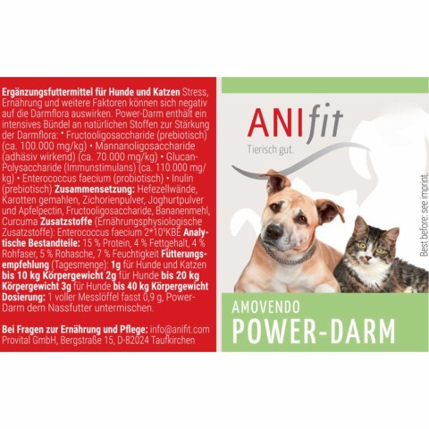 Hund Katze Nahrungsergänzungen Schonkost Hund Schonkost Katze Power-Darm 140g 1 Stück -4- Anifit